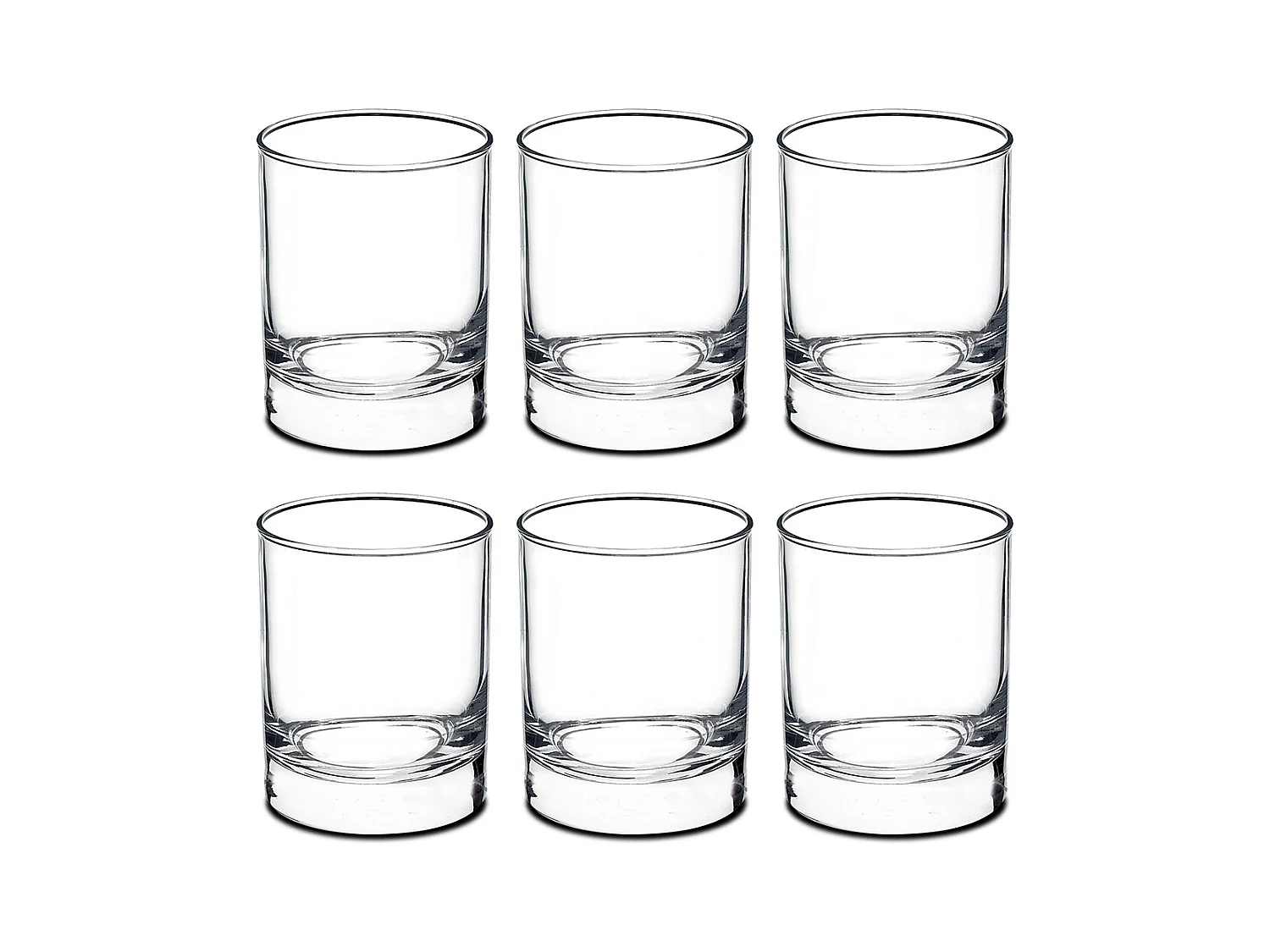 Lot de 6 verre à liqueur, verre dégustation, gobelets à eau en verre, capacité 25.5 cl