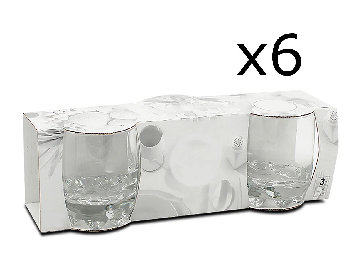 Lot de 18 verre à liqueur, verre à pied, verre dégustation, capacité 19.5 cl - Diamètre 7.5 cm