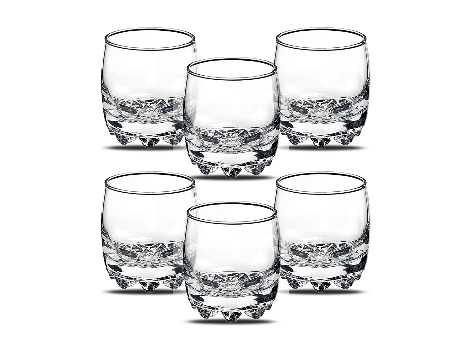 Lot de 18 verre à liqueur, verre à pied, verre dégustation, capacité 19.5 cl - Diamètre 7.5 cm