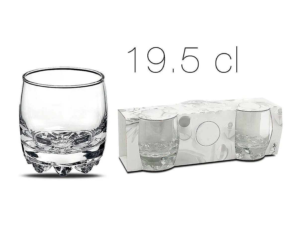 Lot de 12 verre à liqueur, verre à pied, verre dégustation, capacité 19.5 cl - Diamètre 7.5 cm