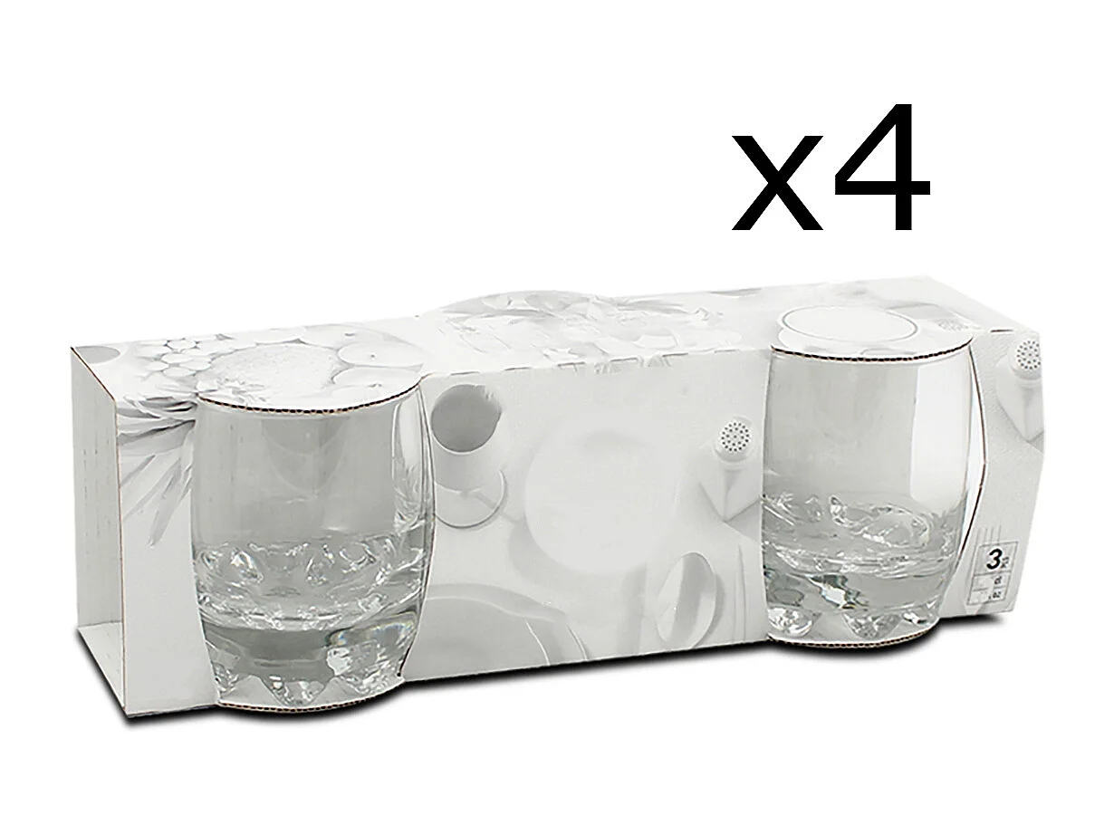 Lot de 12 verre à liqueur, verre à pied, verre dégustation, capacité 19.5 cl - Diamètre 7.5 cm