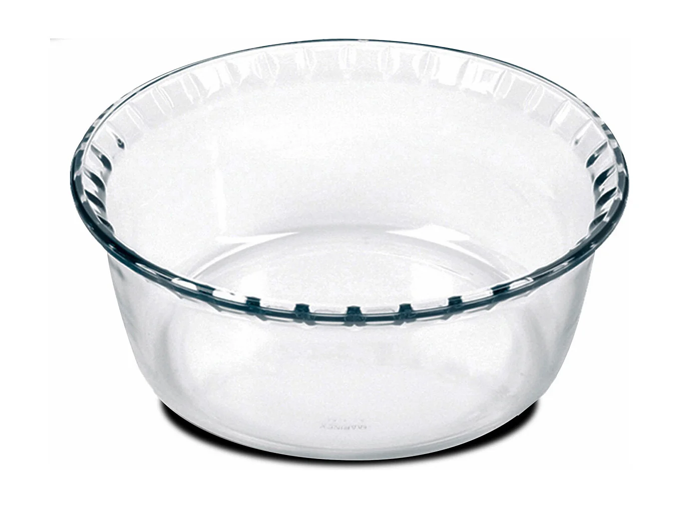 Lot de 2 moule soufflé rond, moule en verre fileté, plateau réfractaire, plat à four moule de cuisson, capacité 700 ml - Diamètre 15.1 x Hauteur 5.9 cm