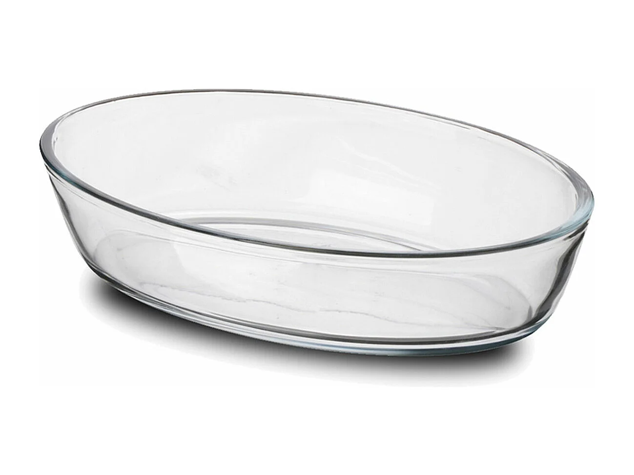 Lot de 2 plat à four oval transparent, moule de cuisson en verre, capacité 700 ml - Longueur 21 x Profondeur 14 x Hauteur 5 cm