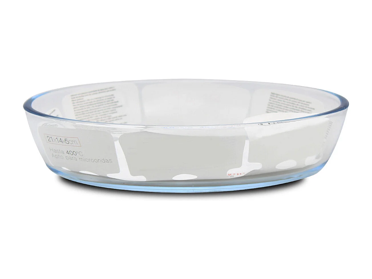 Lot de 6 plat à four oval transparent, moule de cuisson en verre, capacité 700 ml - Longueur 21 x Profondeur 14 x Hauteur 5 cm
