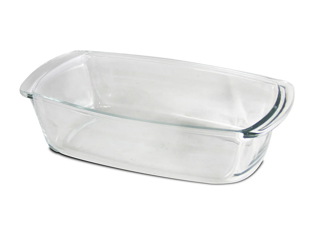 Plat à four, plat à tarte, moule de cuisson en verre, capacité 1.5 L - Longueur 28 x Profondeur 14.8 x Hauteur 7.2 cm