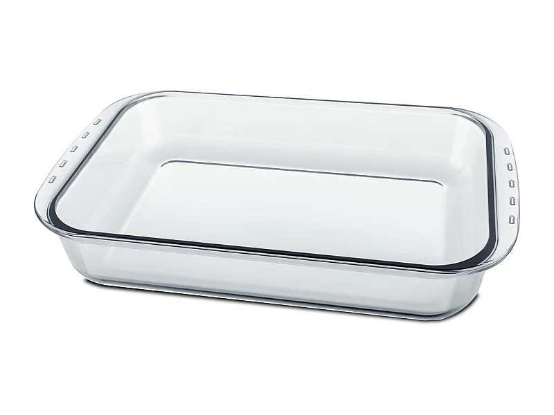 Plateau à four rectangulaire, Plat à gratin, moule de cuisson en verre, capacité 3.7 L - Longueur 36 x Profondeur 22 x Hauteur 7 cm