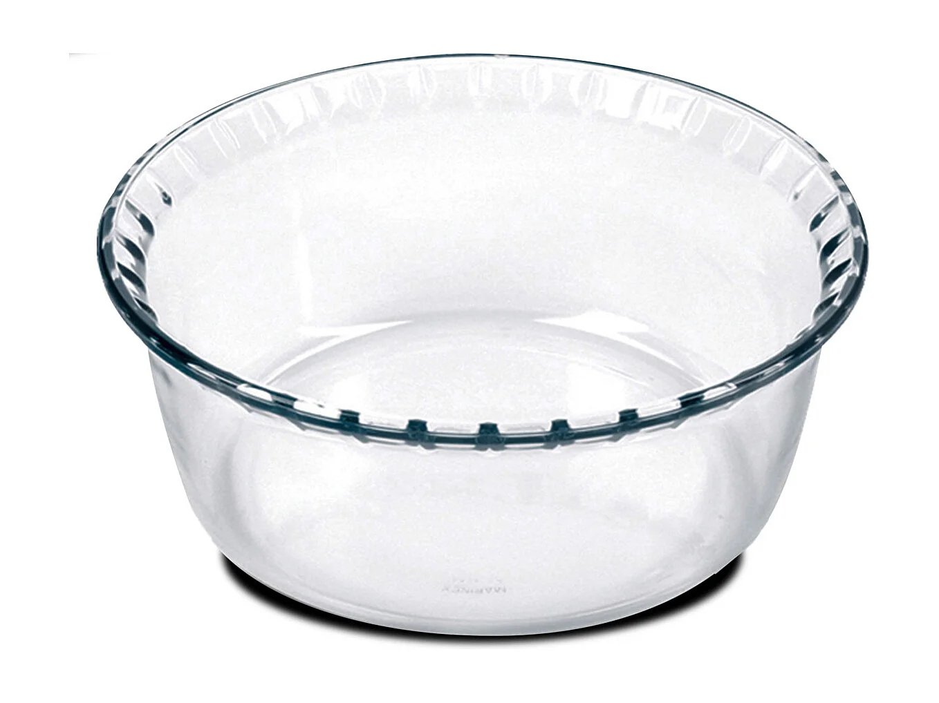 Lot de 4 moule soufflé rond, moule en verre fileté, plateau réfractaire, plat à four moule de cuisson, capacité 700 ml - Diamètre 15.1 x Hauteur 5.9 cm