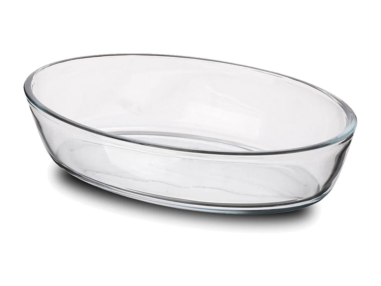 Lot de 4 plat à four oval transparent, moule de cuisson en verre, capacité 700 ml - Longueur 21 x Profondeur 14 x Hauteur 5 cm