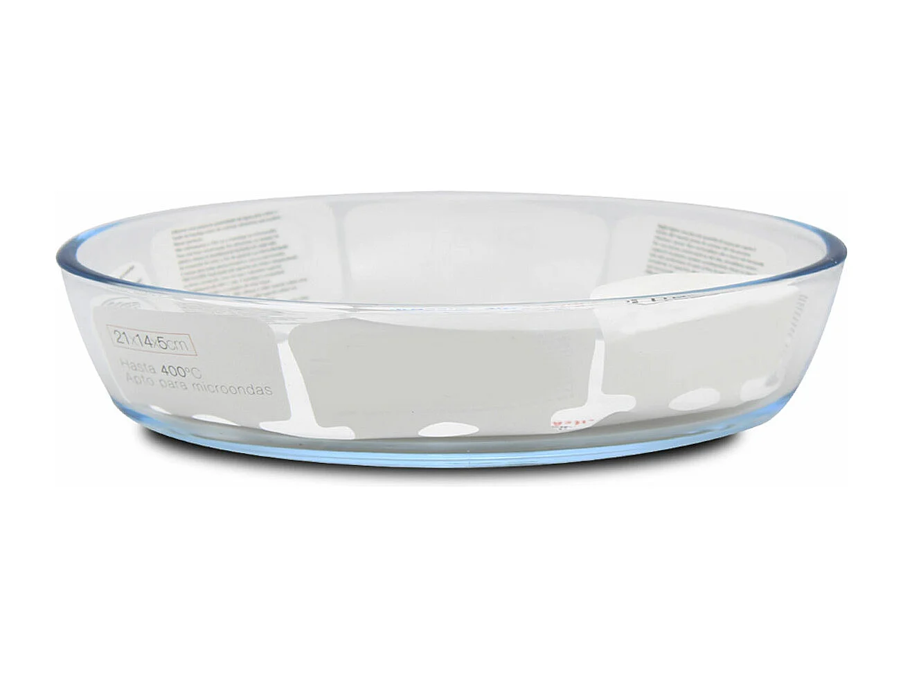 Lot de 4 plat à four oval transparent, moule de cuisson en verre, capacité 700 ml - Longueur 21 x Profondeur 14 x Hauteur 5 cm
