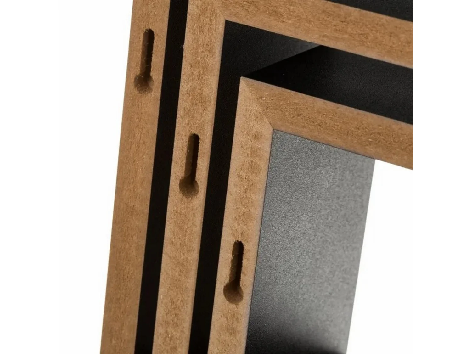 Set de 3 cubes étagères murales coloris noir - Longueur 25 x Profondeur 25 x Hauteur 9 cm