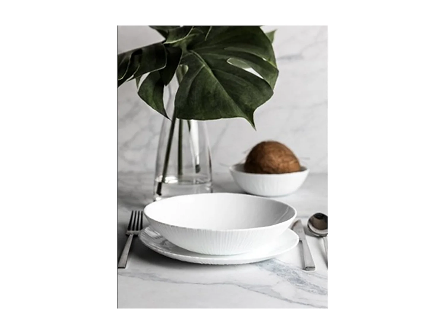 Lot de 12 bol de service, ravier rond, saladier en verre opale - Diamètre 15 cm