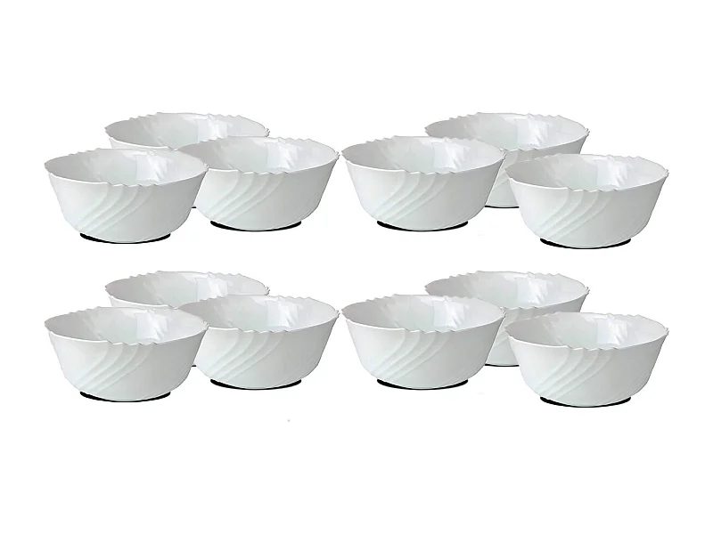 Lot de 12 bol de service, bols à soupe, bols à dessert - Ø 12 cm