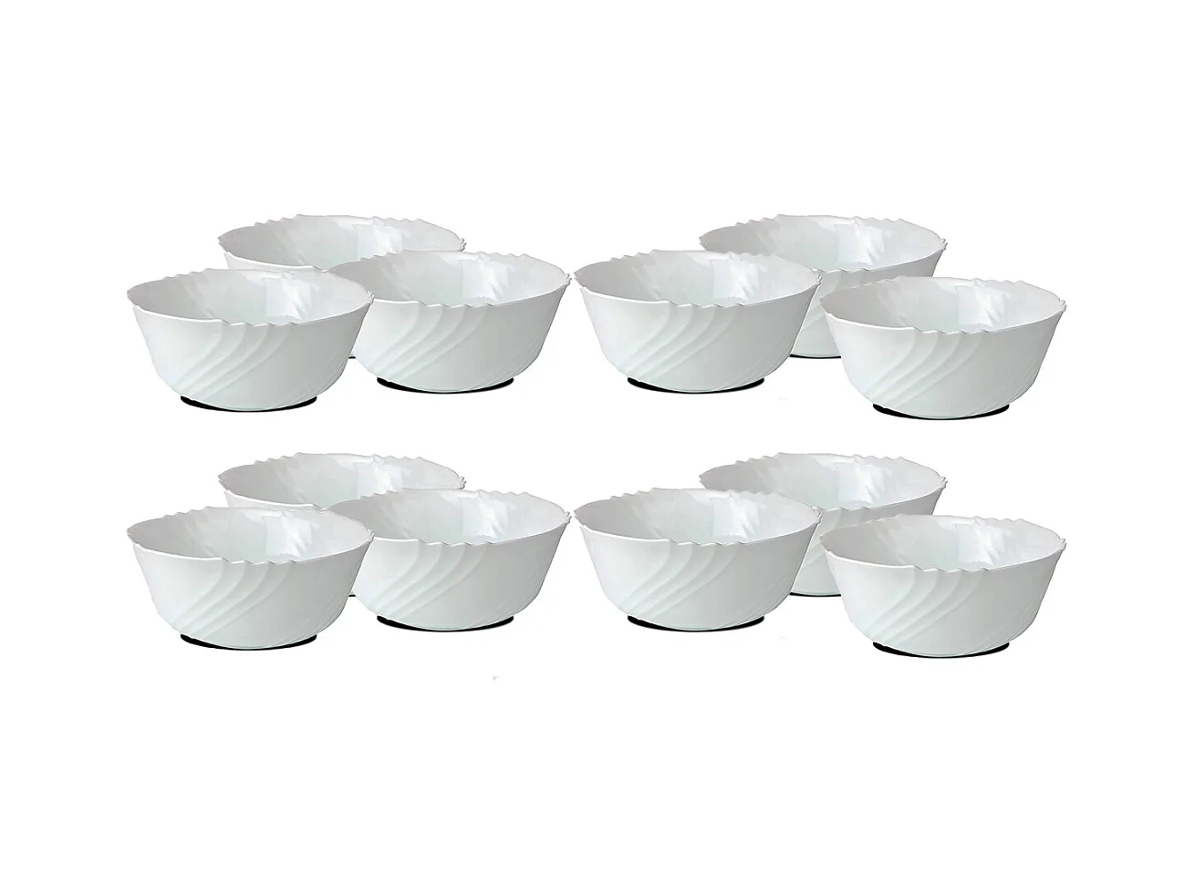 Lot de 12 bol de service, bols à soupe, bols à dessert - Ø 12 cm