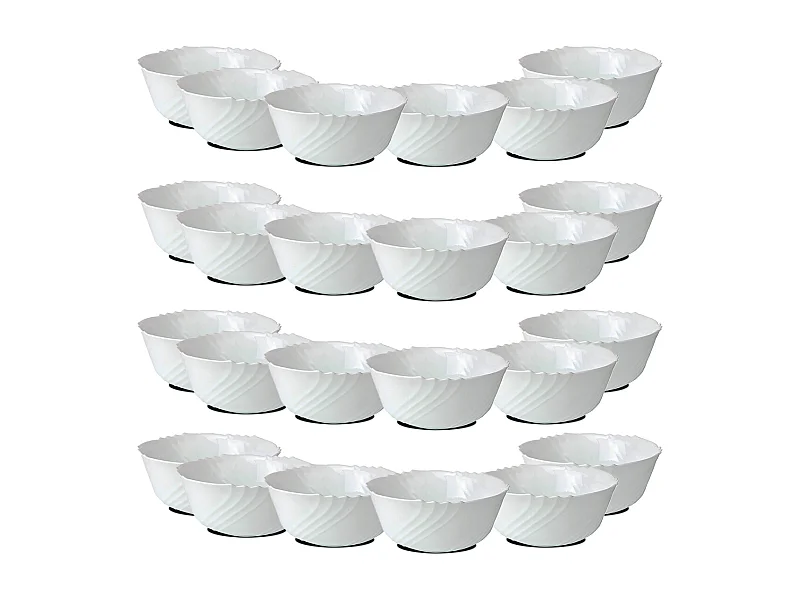 Lot de 24 bol de service, bols à soupe, bols à dessert - Ø 12 cm