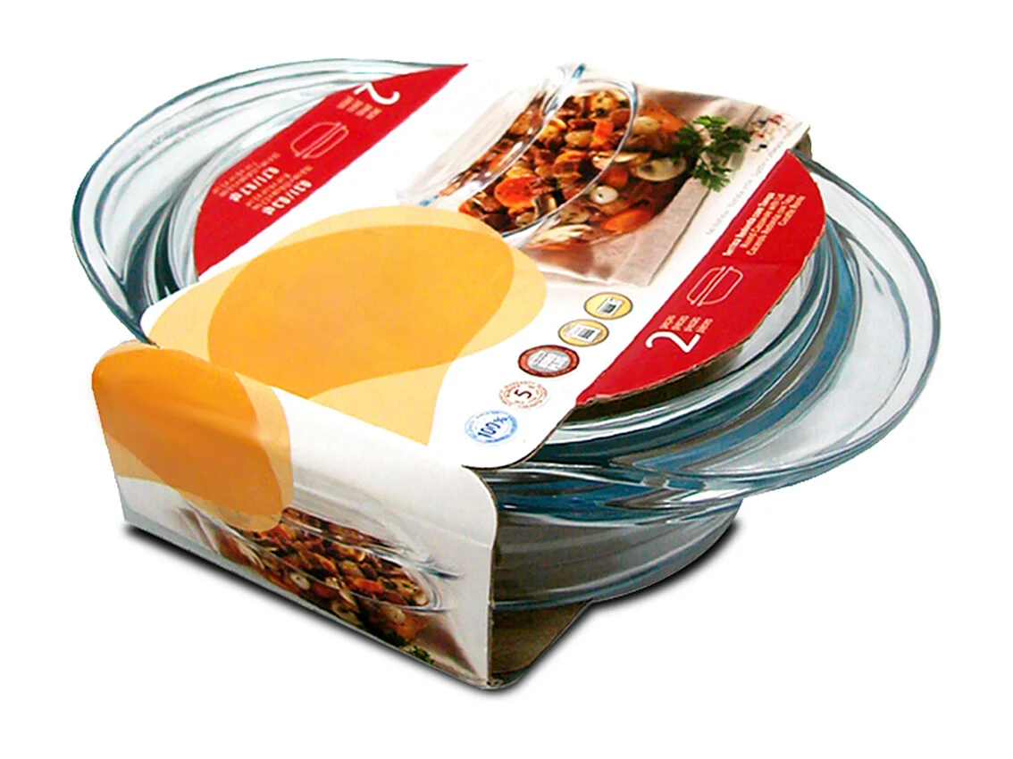 Cocotte ronde avec couvercle, casserole avec poignées en verre, capacité 0.7 L - Longueur 19.5 x Profondeur 15.9 x Hauteur 6.5 cm