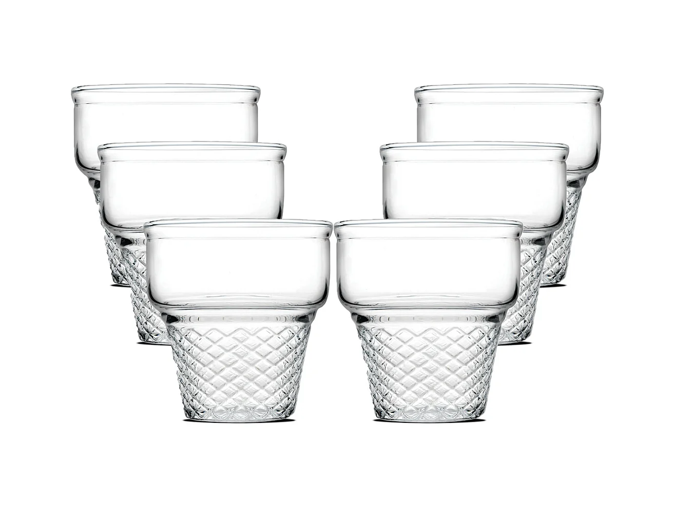 Lot de 12 coupe à glace, verre à dessert fruit, gobelets dégustation en verre, capacité 24 cl