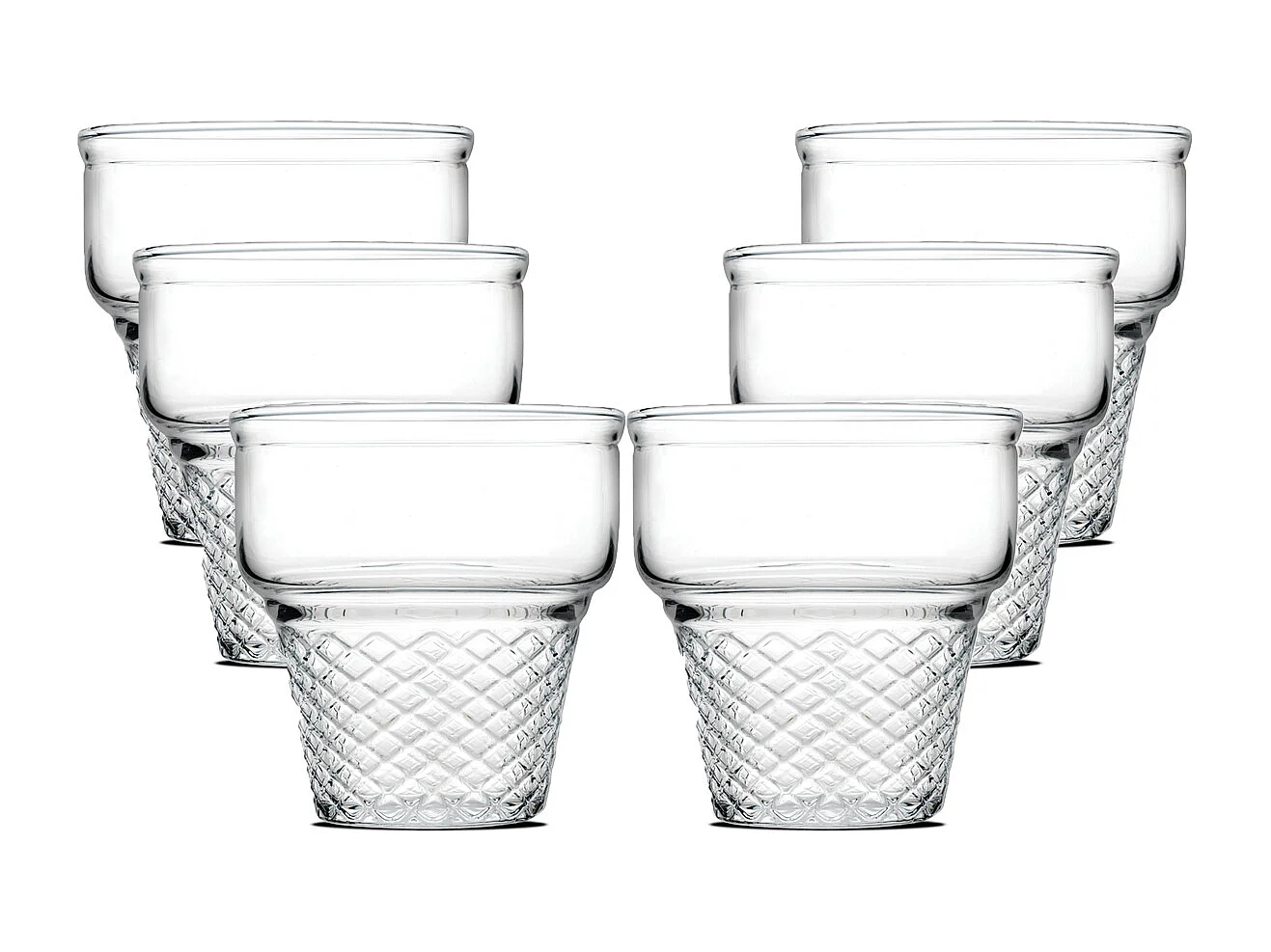 Lot de 9 coupe à glace, verre à dessert fruit, gobelets dégustation en verre, capacité 24 cl