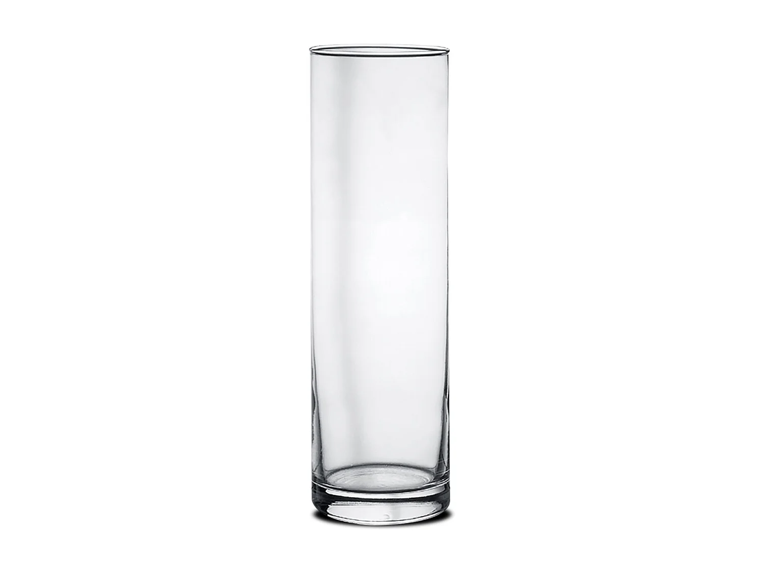 Vase forme cylindre en verre - Diamètre 8 x Hauteur 26.5 cm