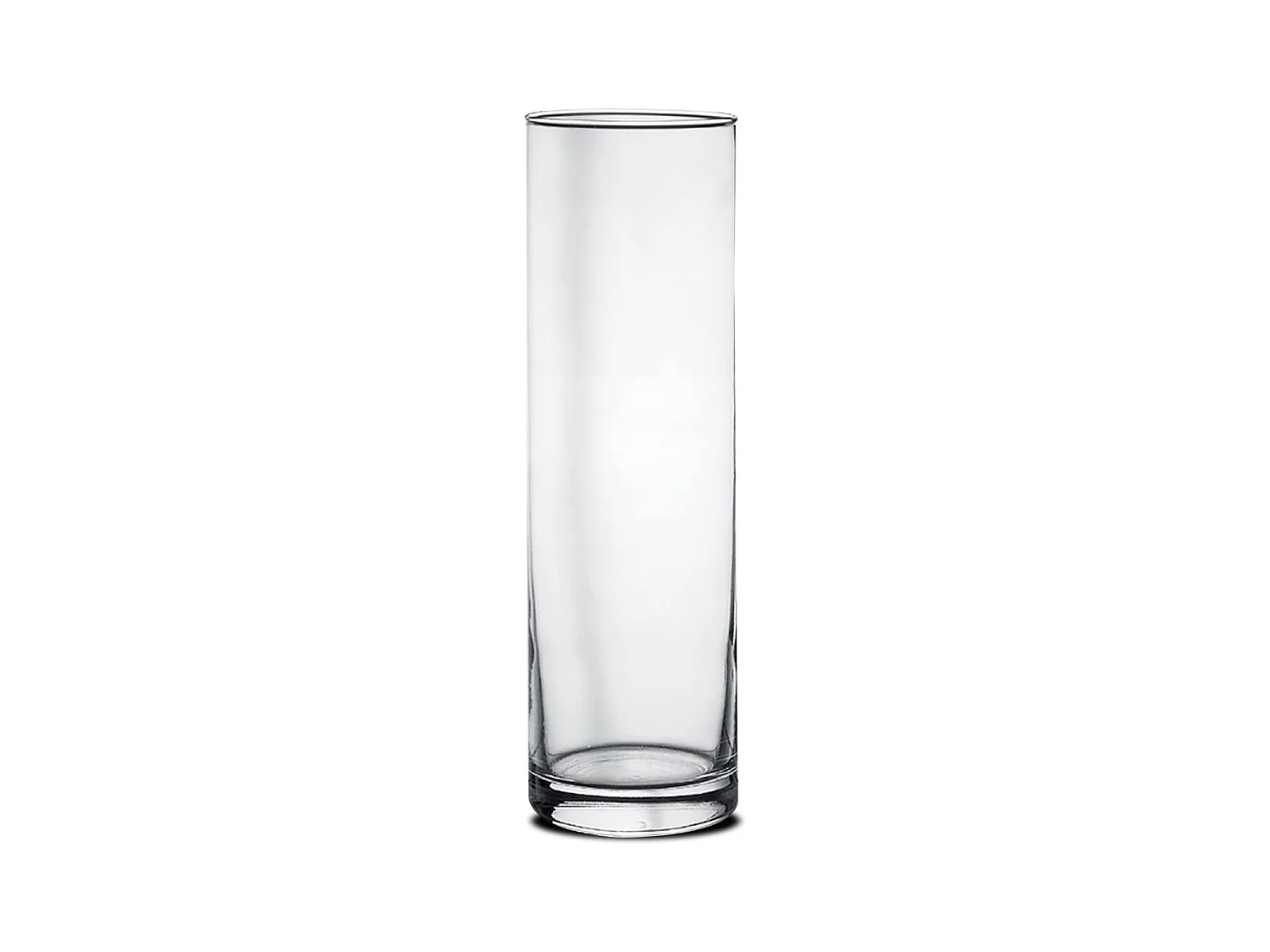 Vase forme cylindre en verre - Diamètre 8 x Hauteur 26.5 cm