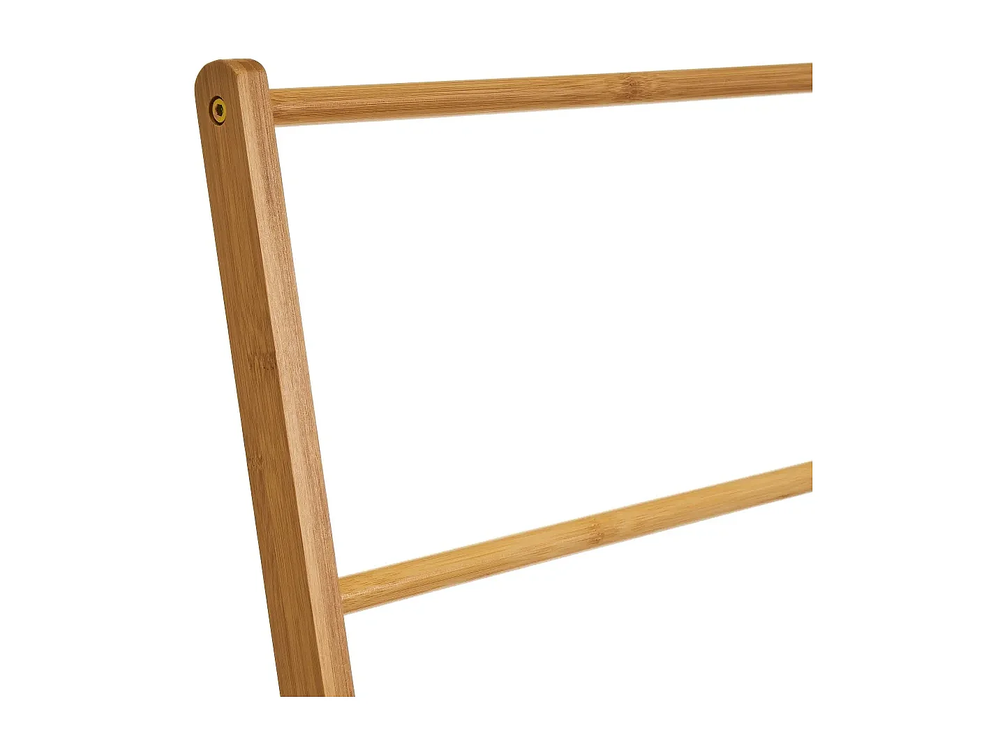 Porte serviettes de salle de bain en bambou coloris naturel - Longueur 53 x Profondeur 30 x Hauteur 100 cm