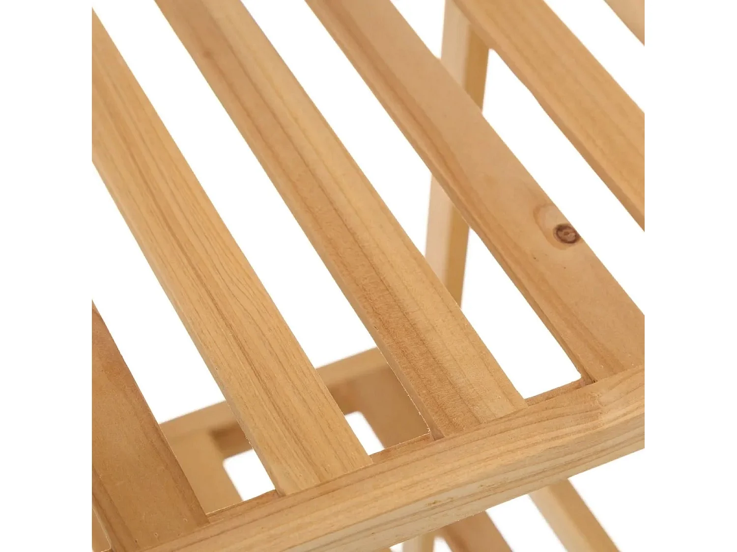 Etagère, meuble étagère avec 4 tablettes en bois coloris naturel - Longueur 35 x Profondeur 30 x Hauteur 100 cm