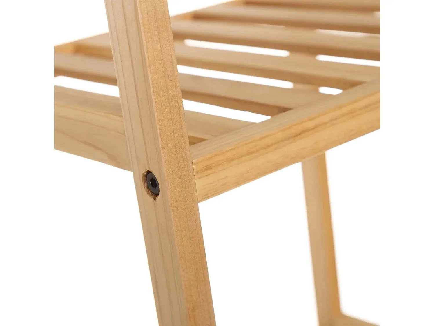 Etagère, meuble étagère avec 4 tablettes en bois coloris naturel - Longueur 35 x Profondeur 30 x Hauteur 100 cm