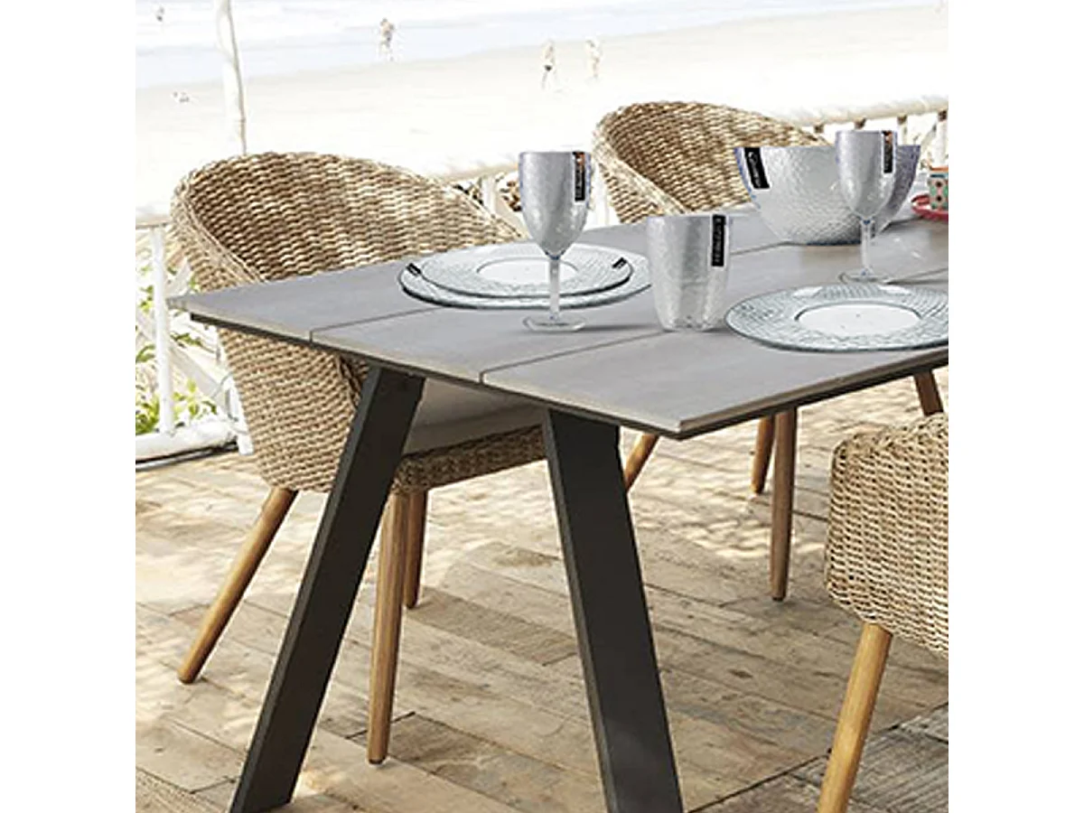 Lot de 2 saladier rond, bol de service - Diamètre 25.5 x Hauteur 14.5 cm