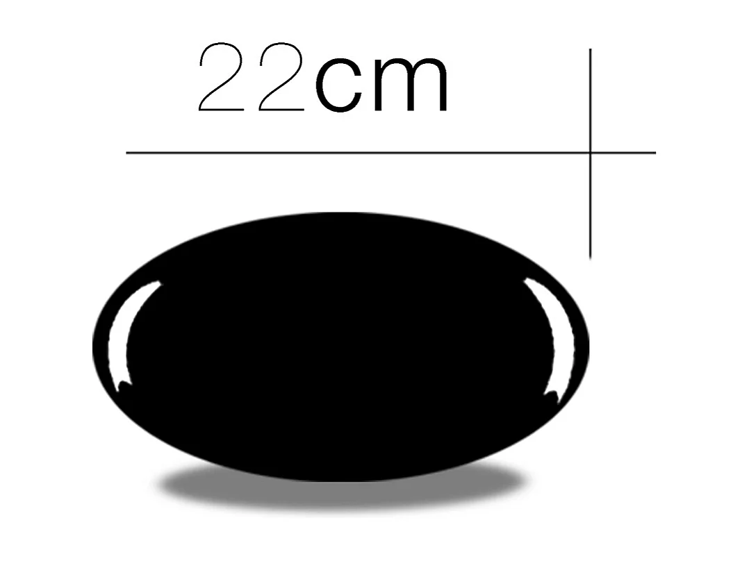 Lot de 12 plat oval, assiette de service coloris blanc en verre - Longueur 22 x Profondeur 15 cm