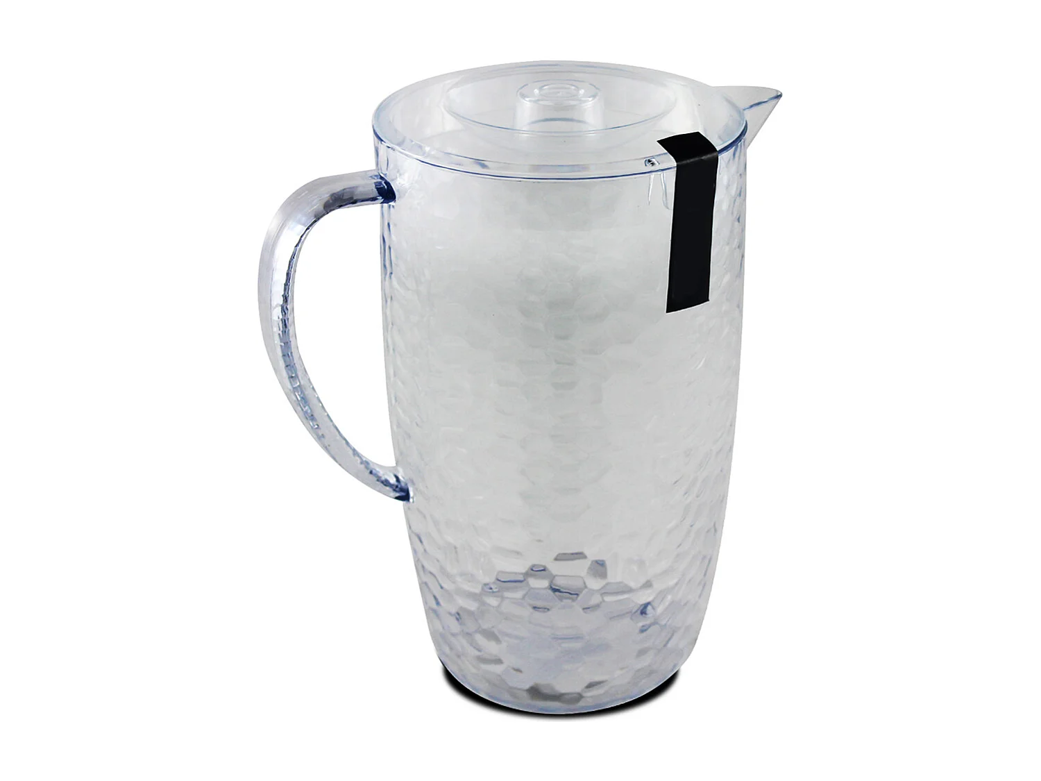 Lot de 4 pichet à anse, broc, carafe avec couvercle et bec - Diamètre 20/13,5 x Hauteur 23 cm