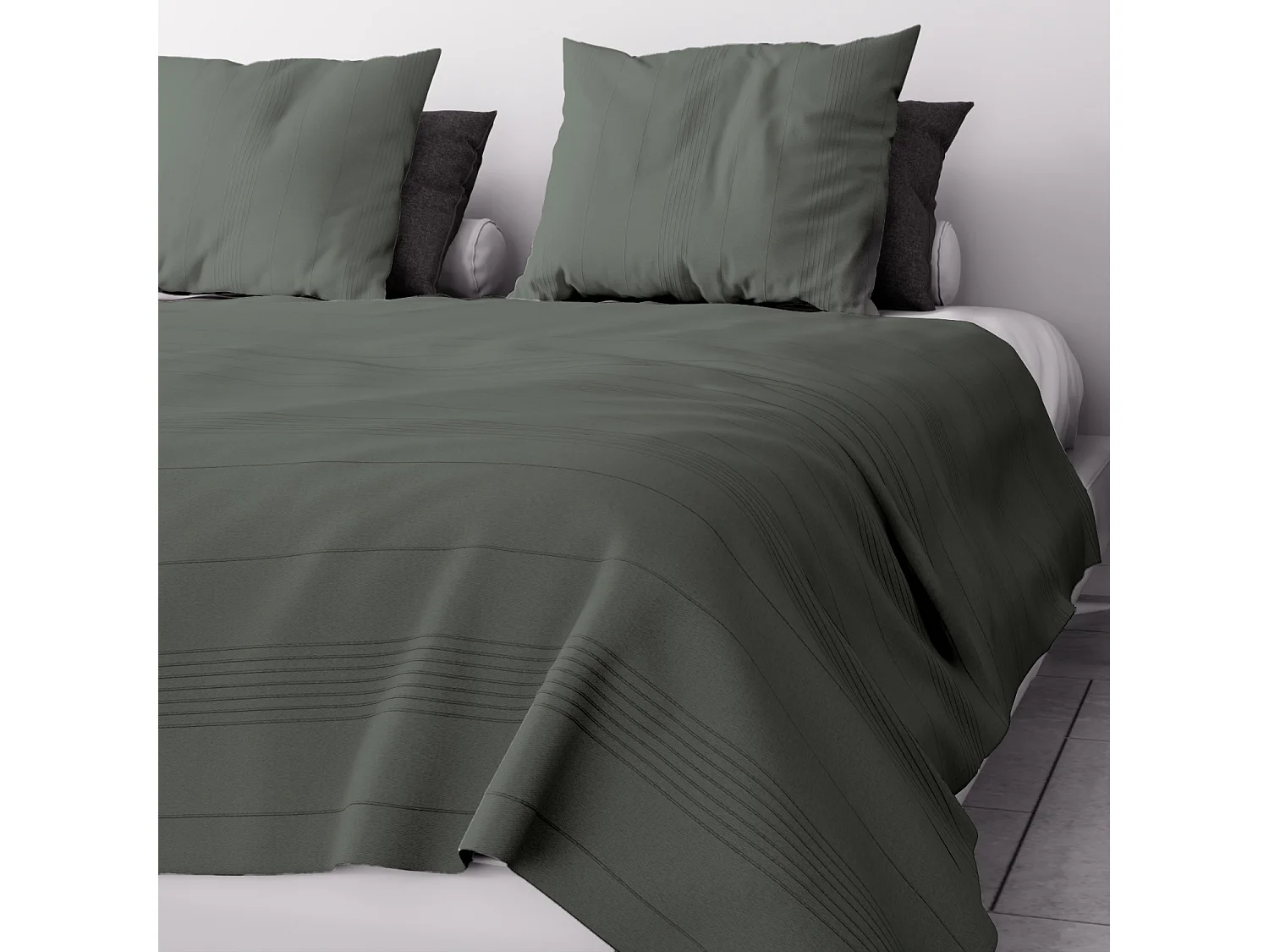 Funda para cama o sofá 220x240 cm ADELE caqui, de Soleil d'ocre