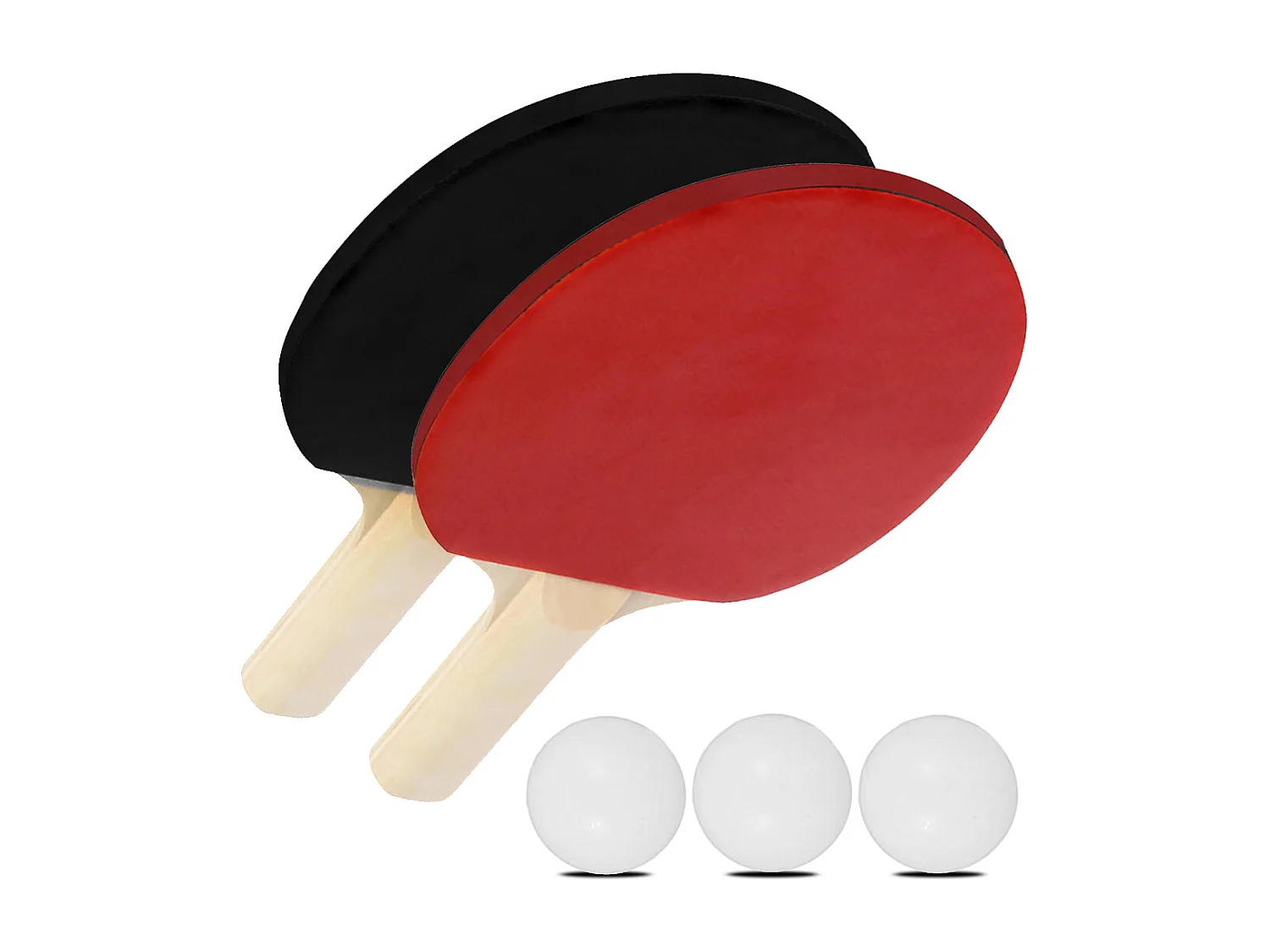 Kit de deux raquette et 3 balles de ping-pong, jeu de raquette, tennis de table, accessoire de tennis de table