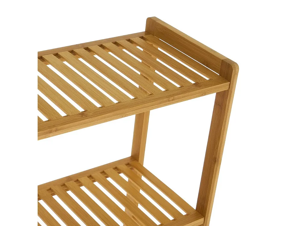 Etagère de salle de bain, meuble rangement au-dessus des toilettes WC avec 3 tablettes - Longueur 60 x Profondeur 25 x Hauteur 161 cm