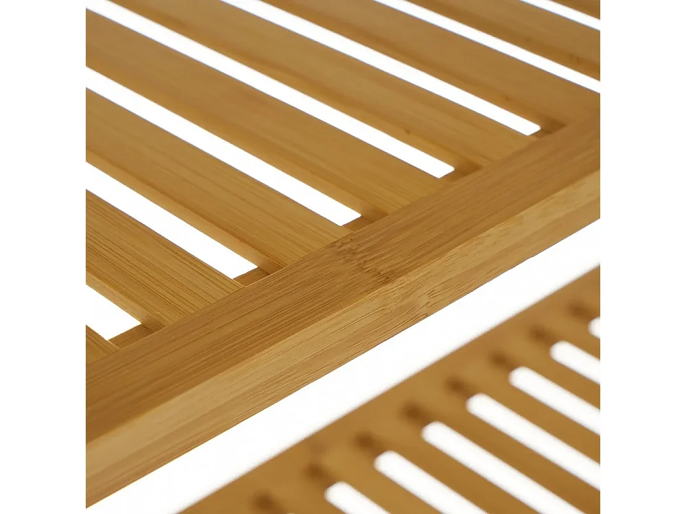 Etagère de salle de bain, meuble rangement au-dessus des toilettes WC avec 3 tablettes - Longueur 60 x Profondeur 25 x Hauteur 161 cm