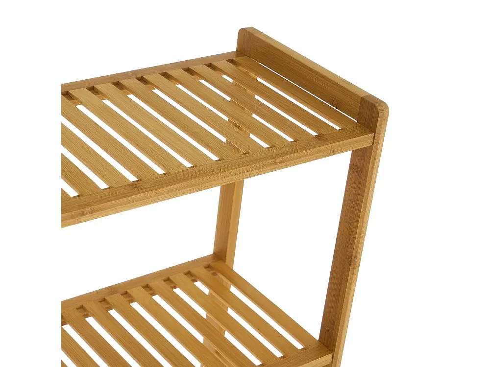 Etagère de salle de bain, meuble rangement au-dessus des toilettes WC avec 3 tablettes - Longueur 60 x Profondeur 25 x Hauteur 161 cm