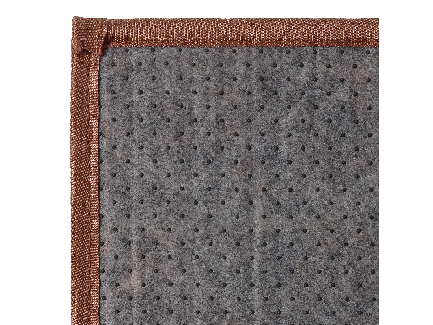 Lot de 2 tapis de sol antidérapant, moquette à rayures en bambou coloris naturel - Longueur 90 x Profondeur 60 cm