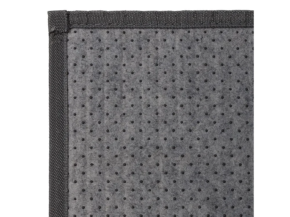 Tapis de sol antidérapant, moquette à rayures en bambou coloris gris - Longueur 300 x Profondeur 200 cm
