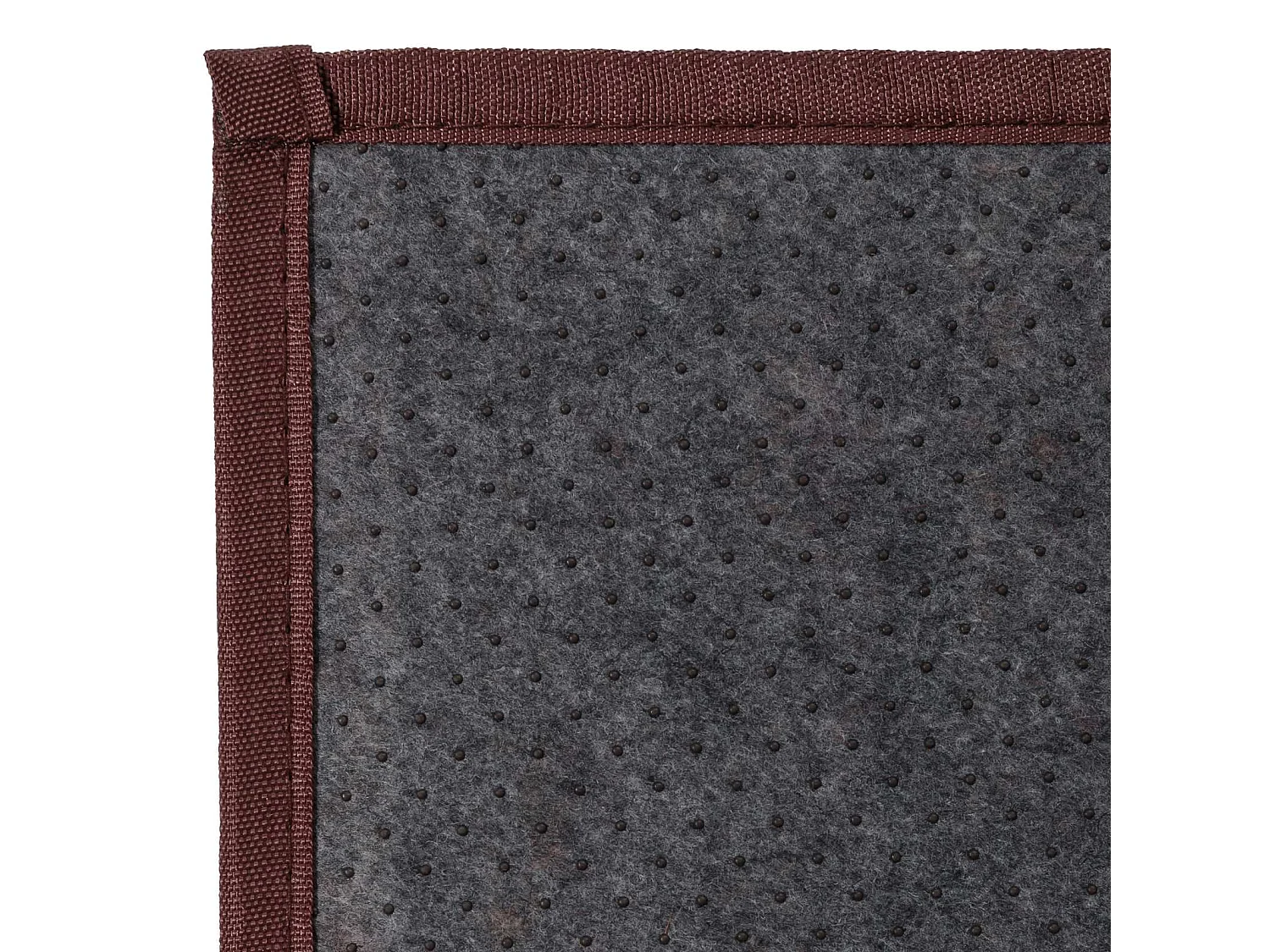 Tapis de sol antidérapant, moquette à rayures en bambou coloris marron - Longueur 200 x Profondeur 140 cm