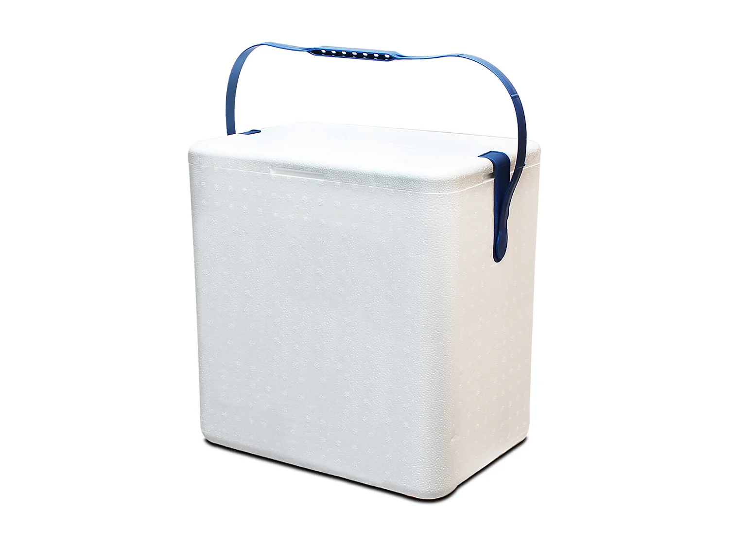 Glacière, réfrigérateur, refroidisseur en polystyrène coloris blanc, capacité 27 L - Longueur 38 x Profondeur 26 x Hauteur 41 cm