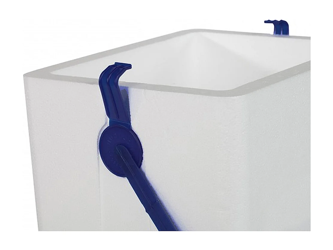 Glacière, réfrigérateur, refroidisseur en polystyrène coloris blanc, capacité 27 L - Longueur 38 x Profondeur 26 x Hauteur 41 cm