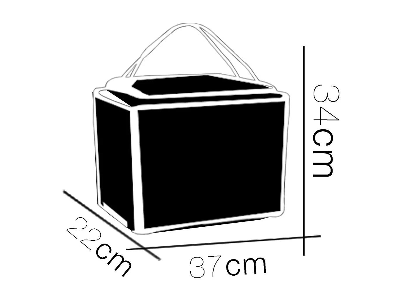 Glacière, réfrigérateur, refroidisseur en polystyrène coloris blanc, capacité 17 L - Longueur 37 x Profondeur 22 x Hauteur 34 cm