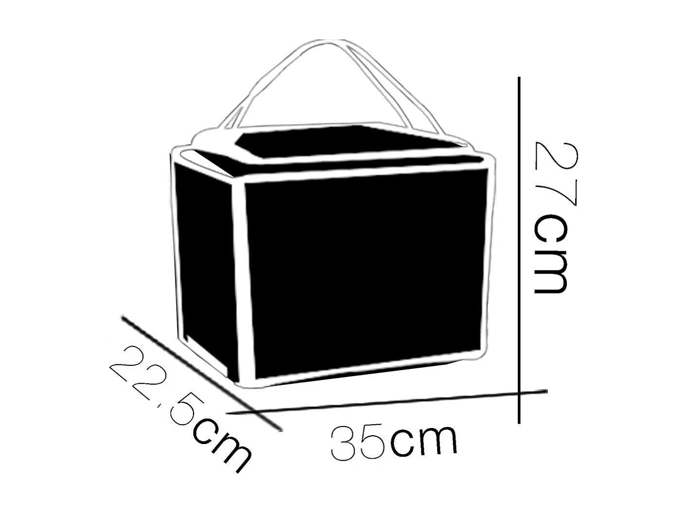 Glacière, réfrigérateur, refroidisseur en polystyrène coloris blanc, capacité 11 L - Longueur 35 x Profondeur 22.5 x Hauteur 27 cm