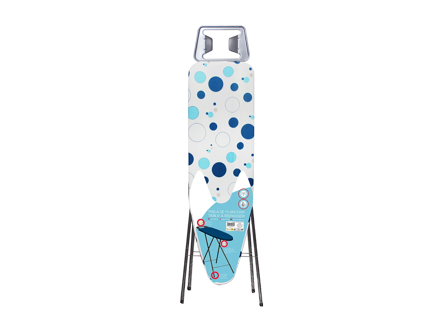 Table à repasser avec repose-fer, planche à repasser pliable, table à repasser antidérapante - Longueur 110 x profondeur 32 cm