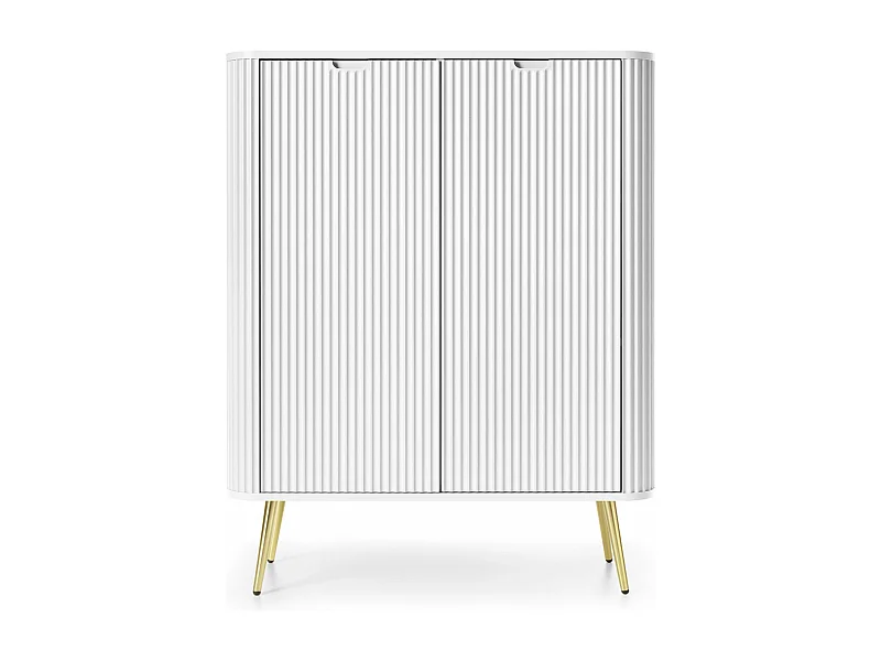 Highboard 2-türig - weiß - 103 cm - ZOVA