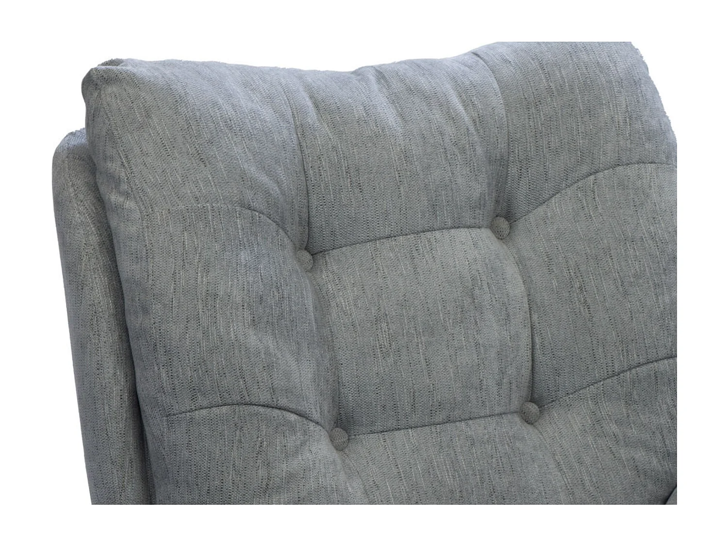 Fauteuil de salon relax pivotant en tissu - ERIC