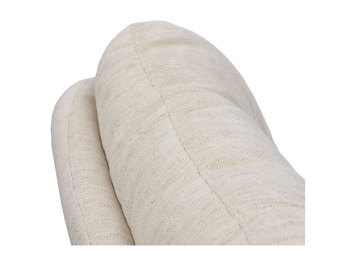 Fauteuil de salon relax pivotant en tissu - ERIC