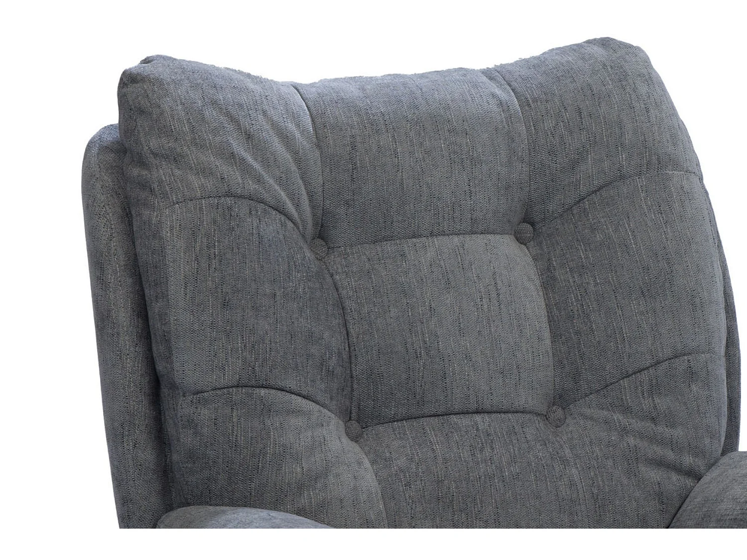 Fauteuil de salon relax pivotant en tissu - ERIC