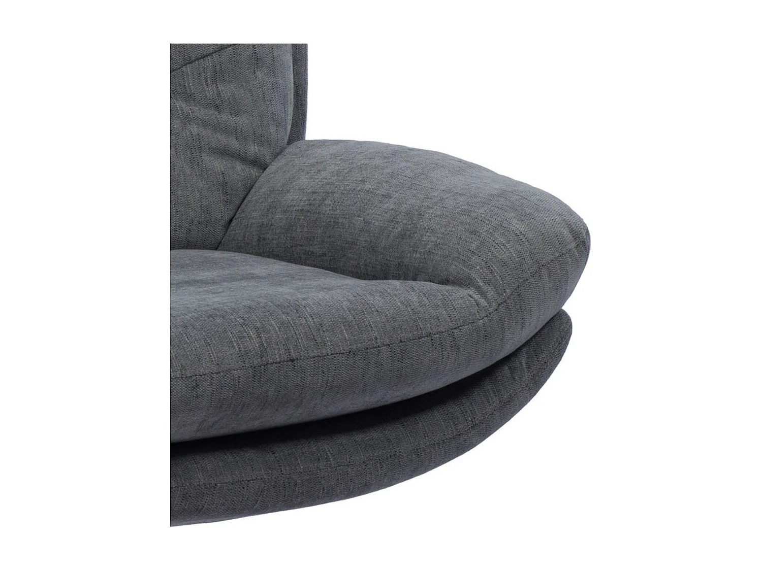 Fauteuil de salon relax pivotant en tissu - ERIC