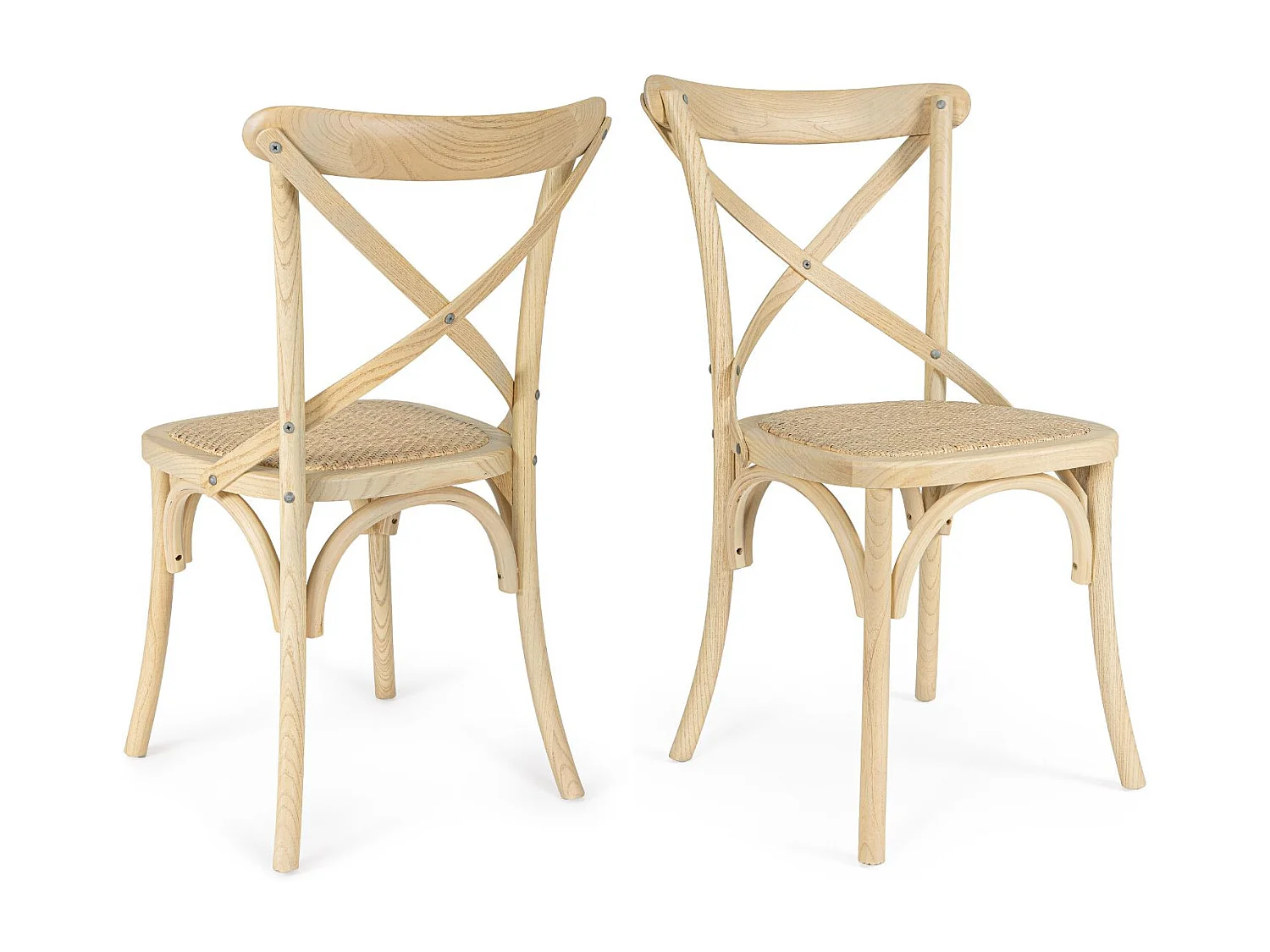 Chaises bistrot en rotin (lot de 2) - ESTAMINET