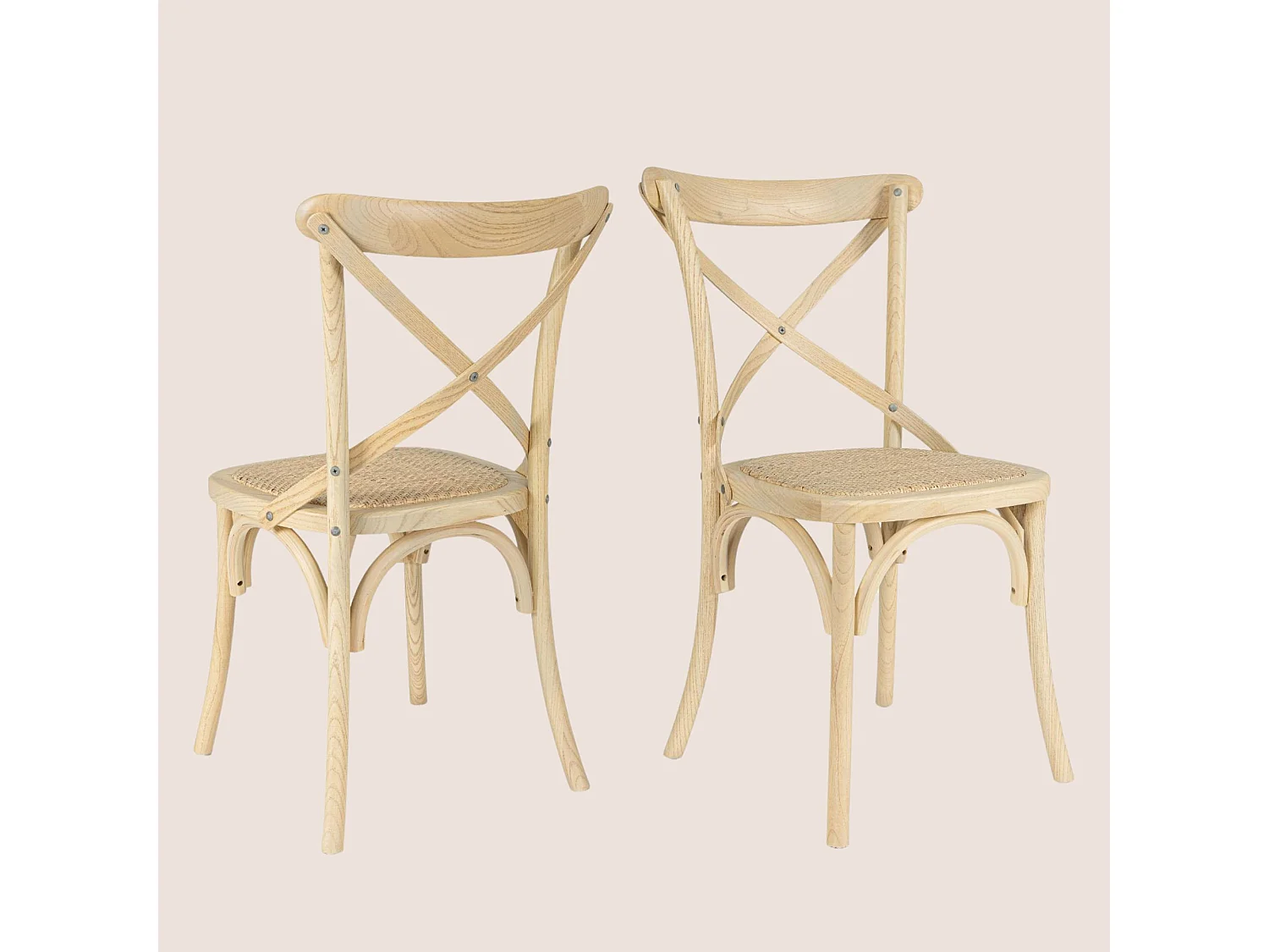 Chaises bistrot en rotin (lot de 2) - ESTAMINET