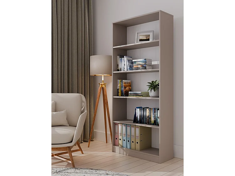 FLORENCE - Libreria a 5 ripiani - Dimensioni 182x80x30 cm - Libreria contenitore